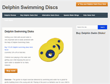 Tablet Screenshot of delphinswimmingdiscs.com